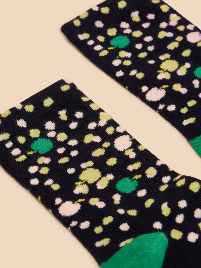 Women White Stuff Accessories Apple Spot Ankle Sock Women White Stuff Accessories Apple Spot Ankle Sock