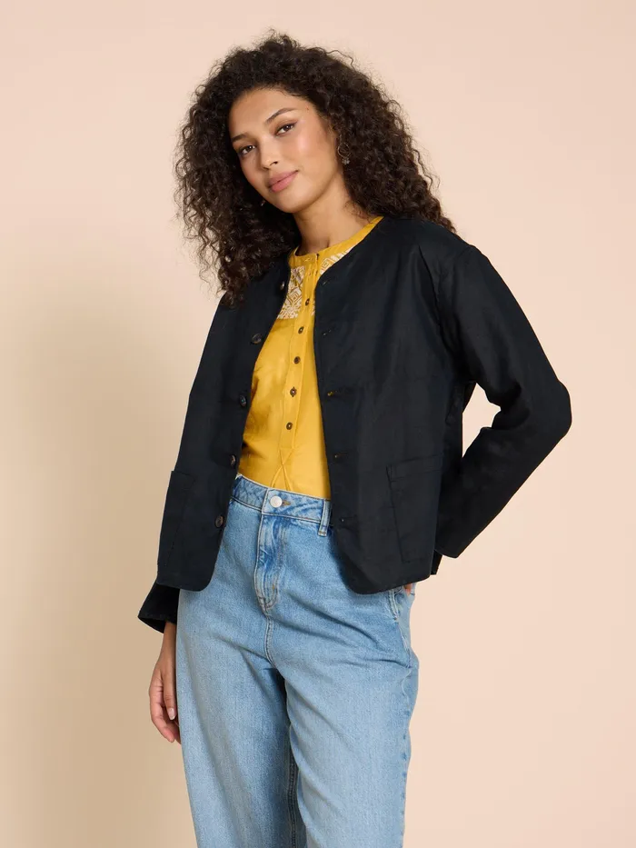 Women White Stuff Clothing Adele Reversible Linen Jacket