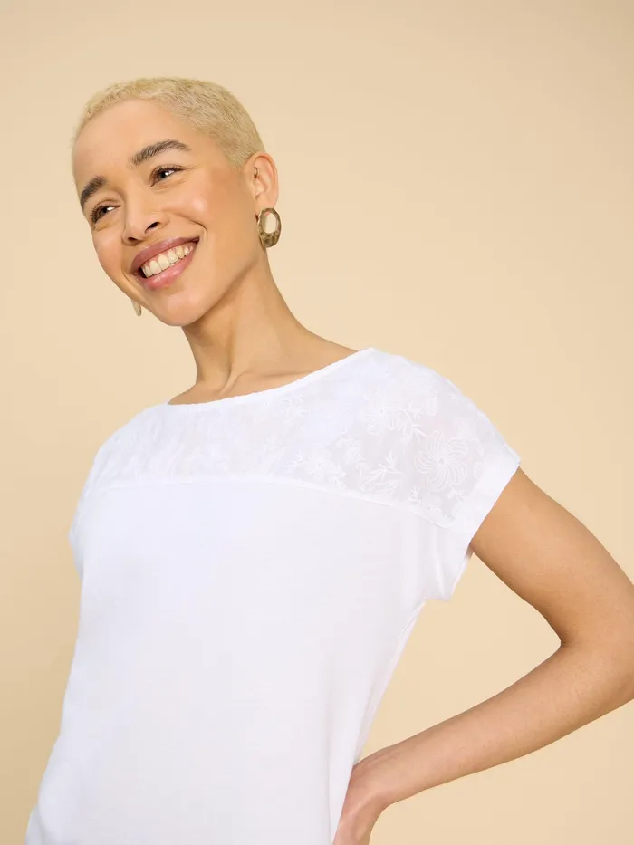 Women White Stuff Clothing ANTHEA EMBROIDERY TOP Women White Stuff Clothing ANTHEA EMBROIDERY TOP