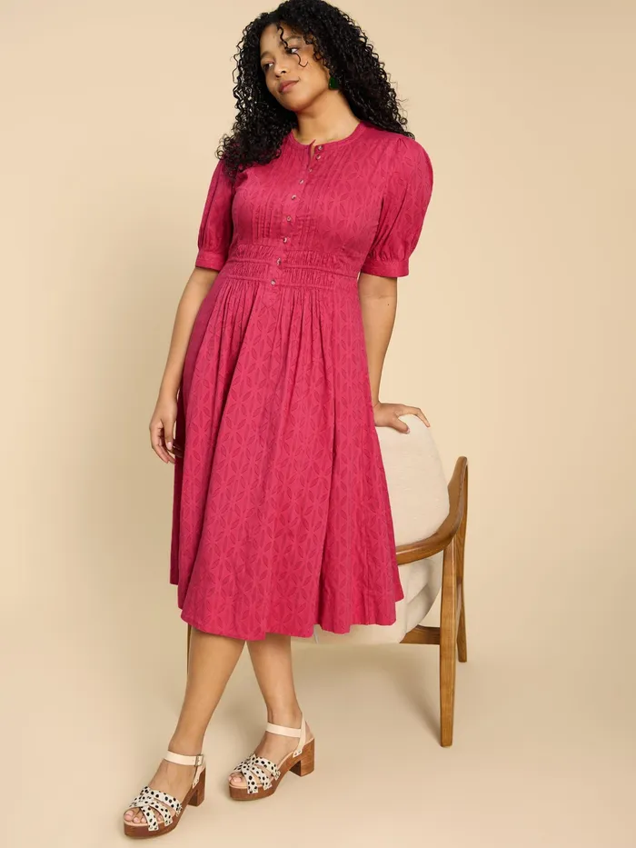 Women White Stuff Clothing Celeste Short Sleeve Midi Dress