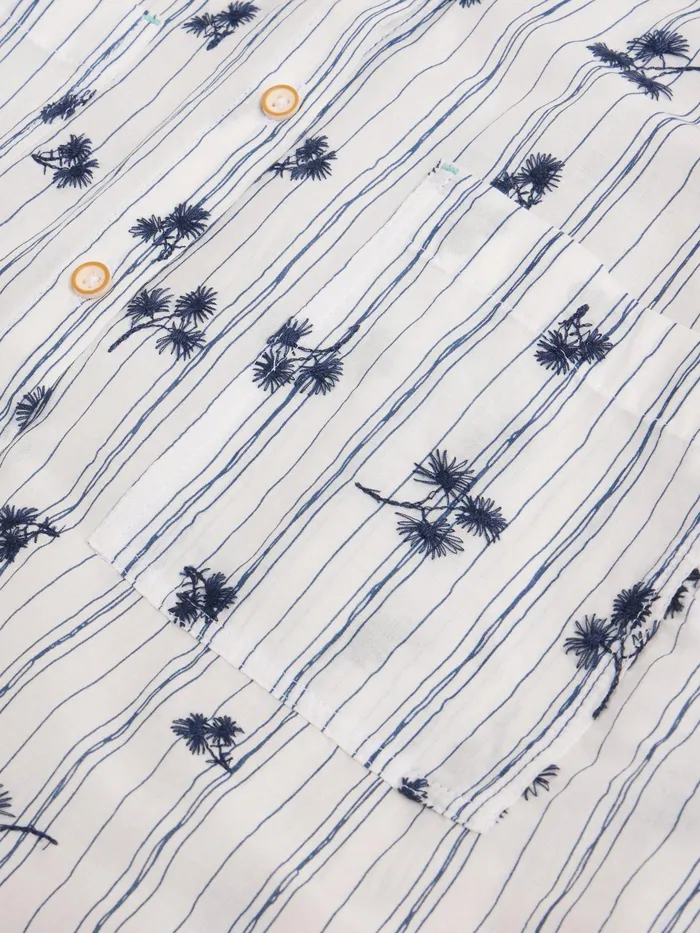 Women White Stuff Clothing Ellie Stripe Embroidered Shirt Women White Stuff Clothing Ellie Stripe Embroidered Shirt