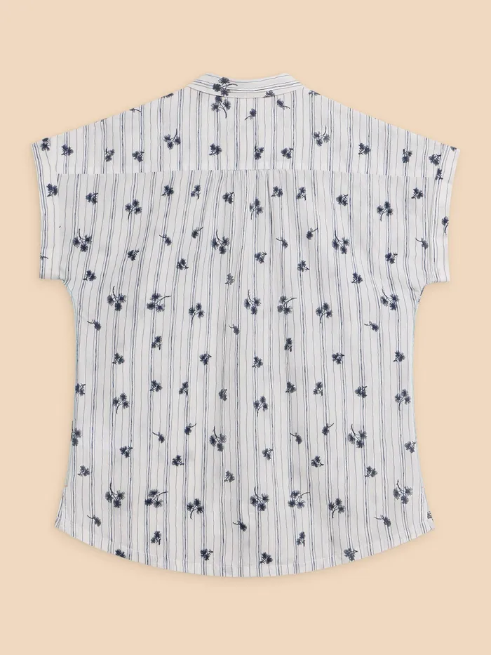 Women White Stuff Clothing Ellie Stripe Embroidered Shirt Women White Stuff Clothing Ellie Stripe Embroidered Shirt