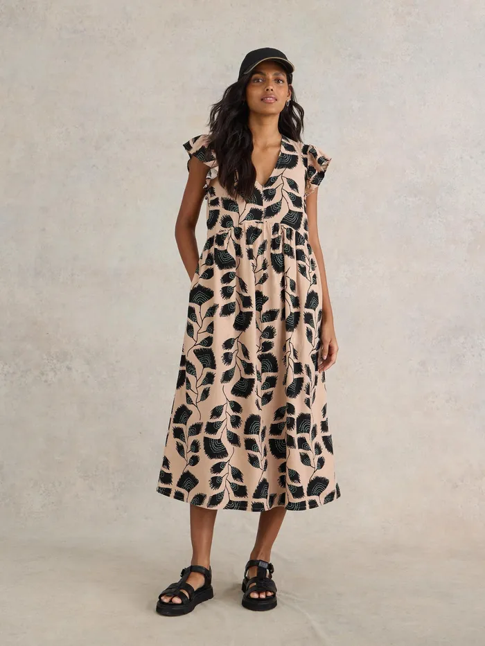 Women White Stuff Clothing Grace Linen Blend Dress