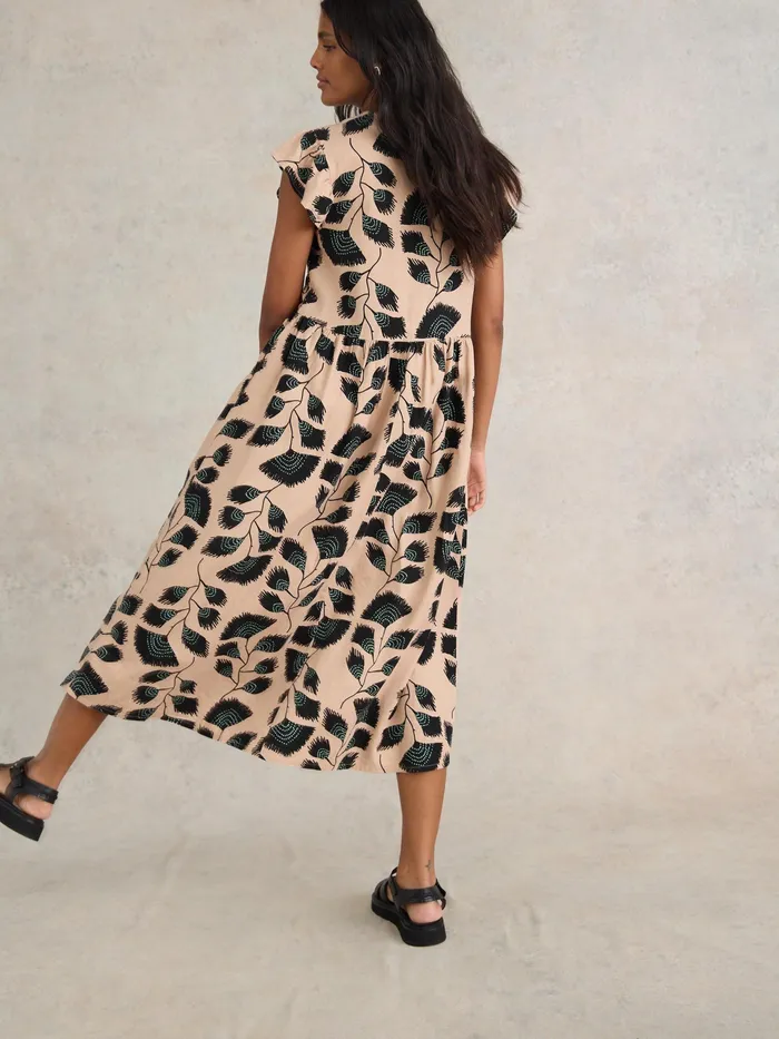 Women White Stuff Clothing Grace Linen Blend Dress