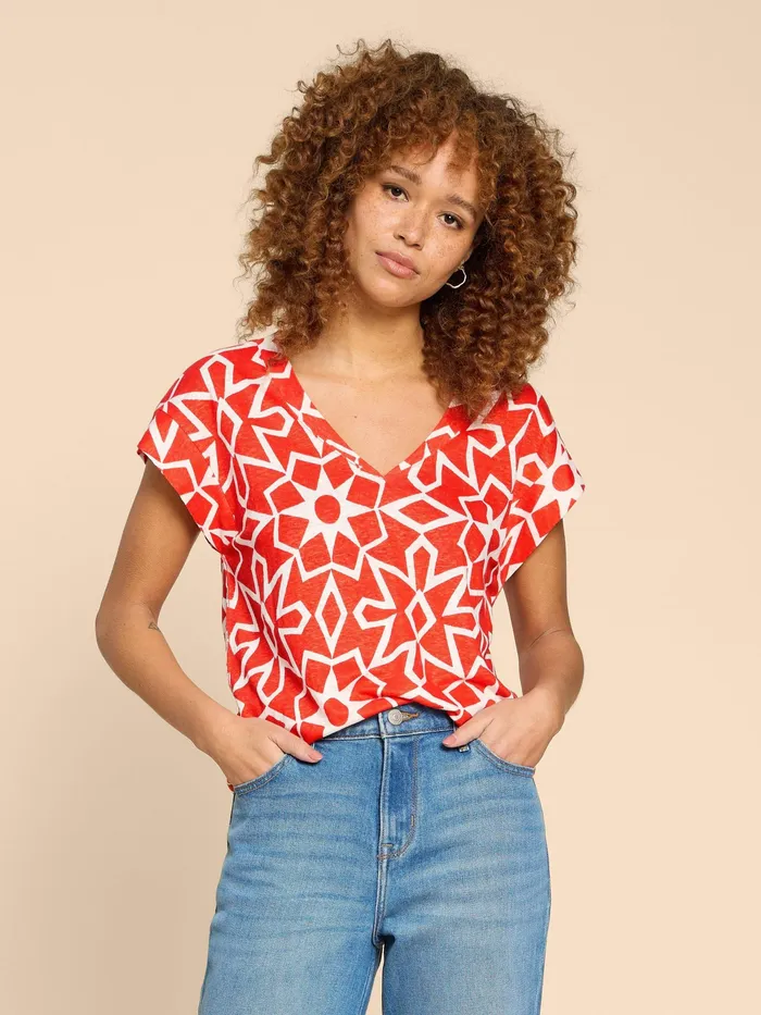Women White Stuff Clothing IVY LINEN TEE