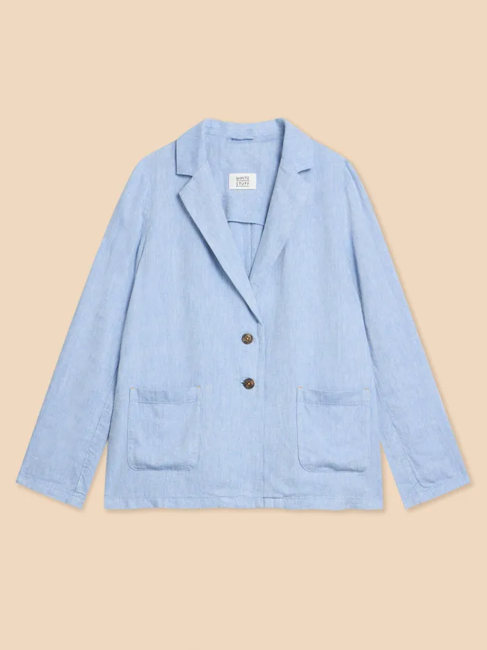 Women White Stuff Clothing Loren Linen Blend Blazer Women White Stuff Clothing Loren Linen Blend Blazer