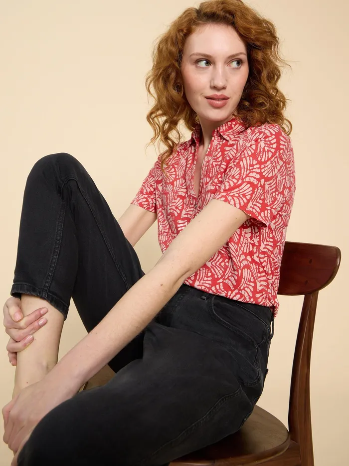 Women White Stuff Clothing PENNY POCKET SHORT SLEEVE SHIRT