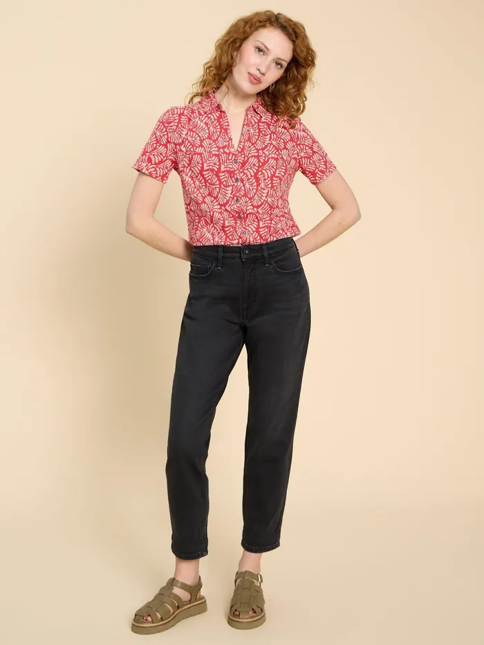 Women White Stuff Clothing PENNY POCKET SHORT SLEEVE SHIRT Women White Stuff Clothing PENNY POCKET SHORT SLEEVE SHIRT
