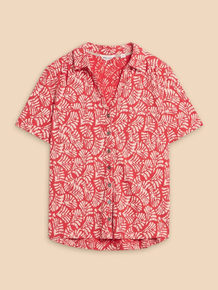 Women White Stuff Clothing PENNY POCKET SHORT SLEEVE SHIRT Women White Stuff Clothing PENNY POCKET SHORT SLEEVE SHIRT
