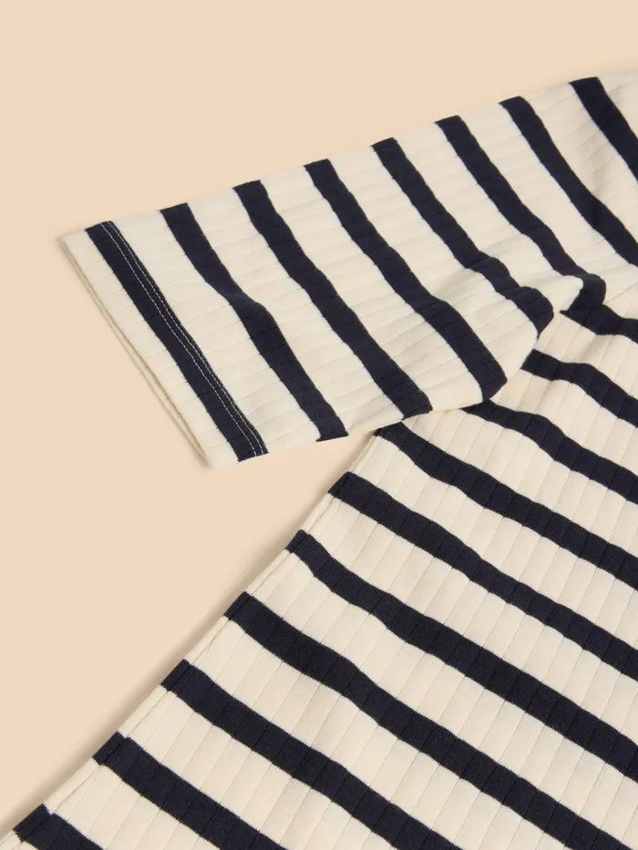 Women White Stuff Clothing STRIPE PUFF SLEEVE Women White Stuff Clothing STRIPE PUFF SLEEVE