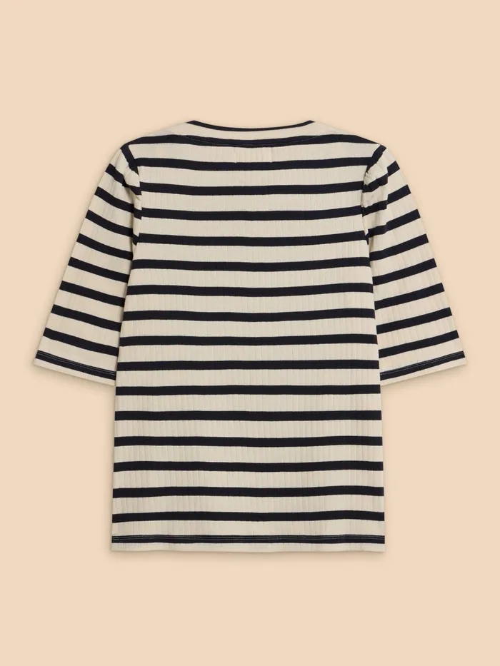 Women White Stuff Clothing STRIPE PUFF SLEEVE Women White Stuff Clothing STRIPE PUFF SLEEVE