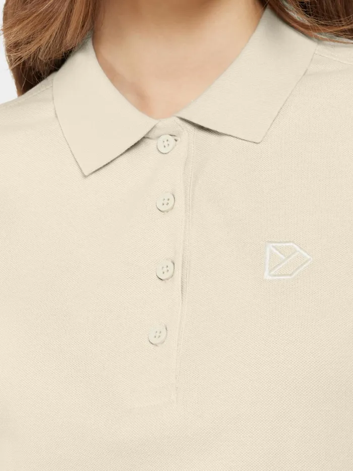 Women Wivi Polo Light Beige Didriksons TShirts