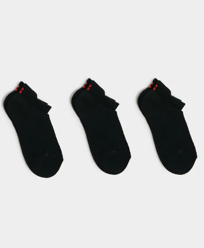 Women Workout Trainer Socks 3 Pack Black A Sweaty Betty Underwear