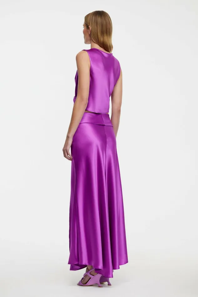 Women YEWDALE MAXI SKIRT Deep Mulberry Acler Skirts