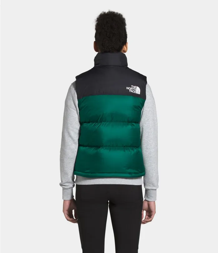 Womens 1996 Retro Nuptse Vest Evergreen The North Face Insulated and Down Jackets