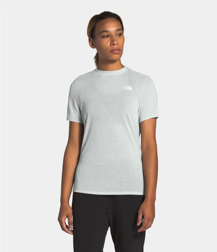 Womens Active Trail Wool SS Tin Grey Heather The North Face TShirts