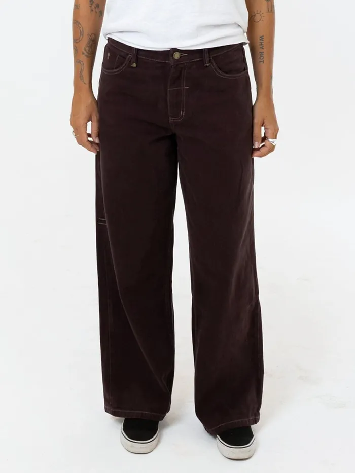 Womens Billie Low Jean Chocolate Plum Thrills Denim