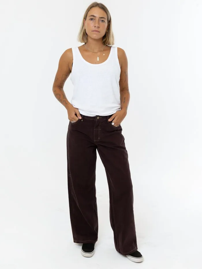 Womens Billie Low Jean Chocolate Plum Thrills Denim