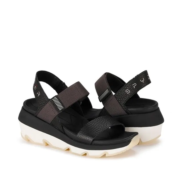 Womens Campie Black Spyder Sandals