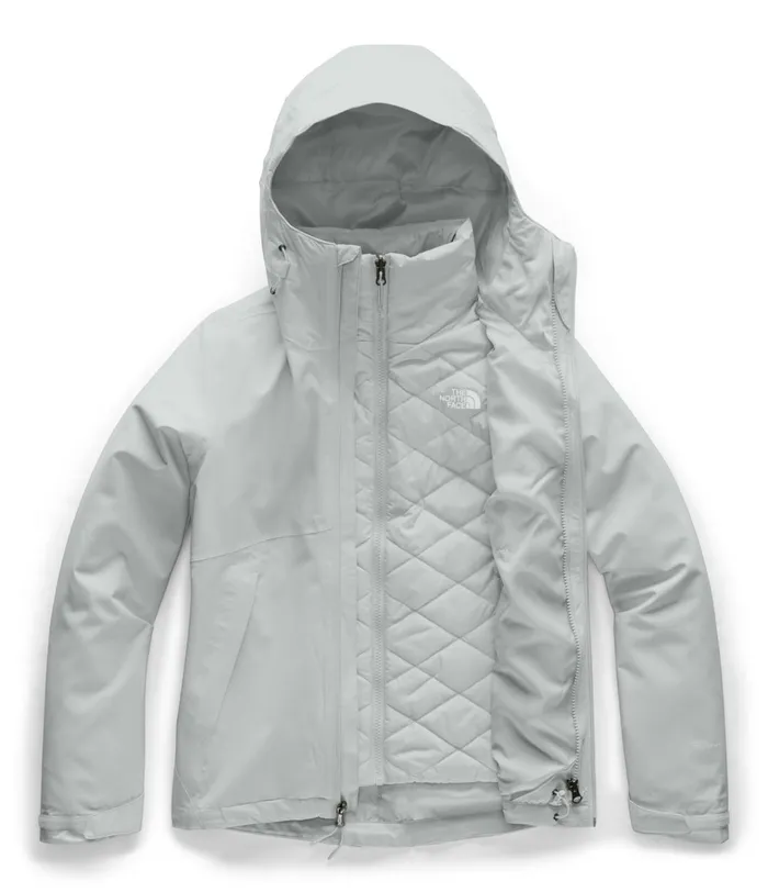 Womens Carto Triclimate Jacket Light Tin Grey The North Face Insulated and Down Jackets