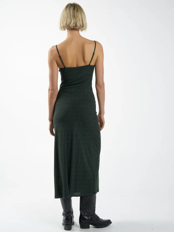 Womens Cassia Bias Dress Deep Forest Thrills Dresses