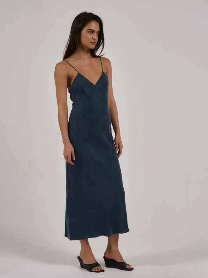 Womens Chelsea Full Length Slip Dress New Teal Thrills Dresses