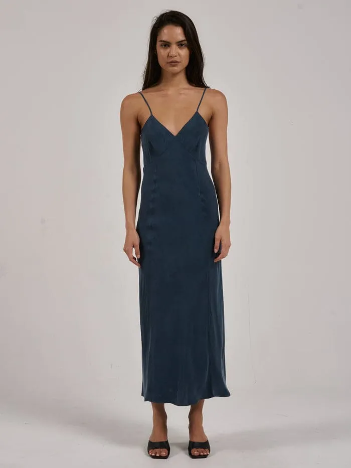 Womens Chelsea Full Length Slip Dress New Teal Thrills Dresses