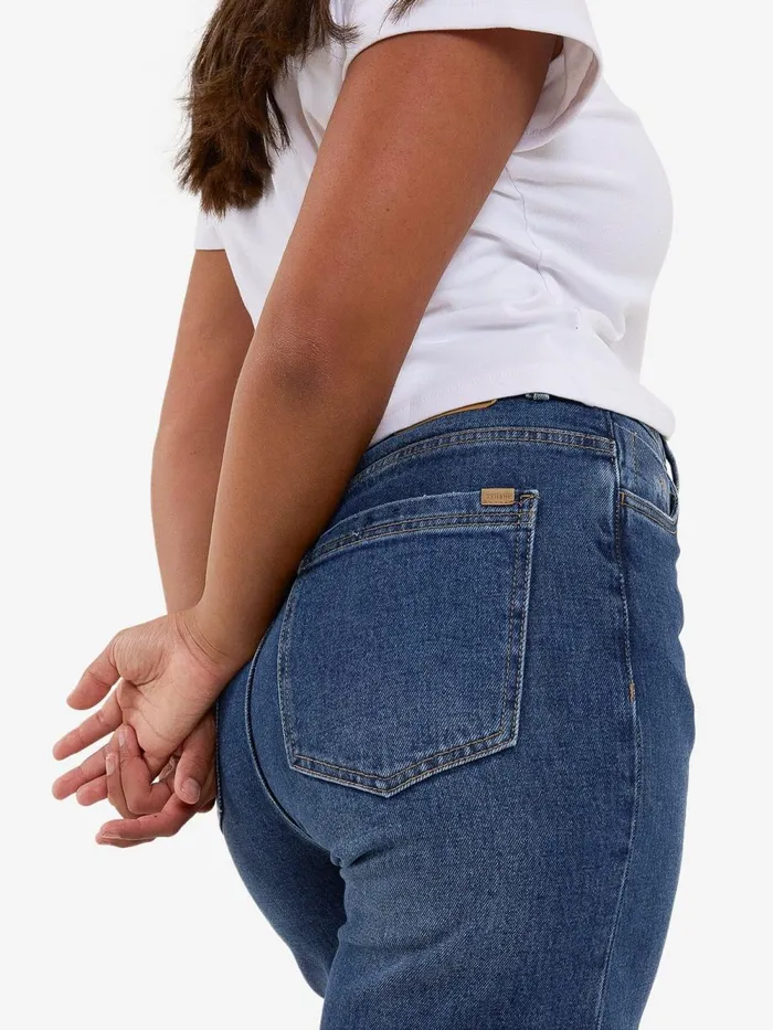 Womens Cherry Jean Roadhouse Blue Thrills High Waisted Jeans