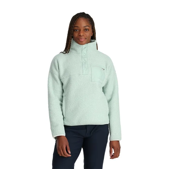 Womens Cloud Pullover Wintergreen Spyder Fleece