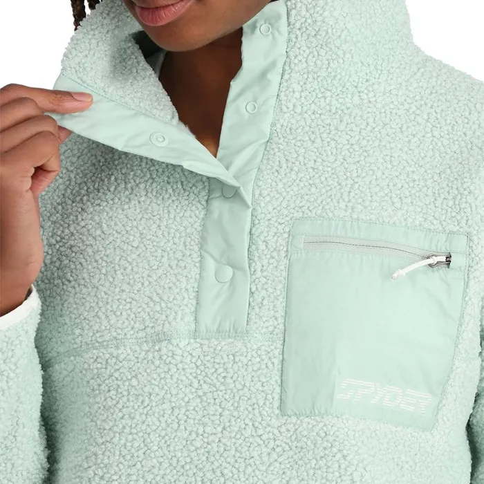 Womens Cloud Pullover Wintergreen Spyder Fleece