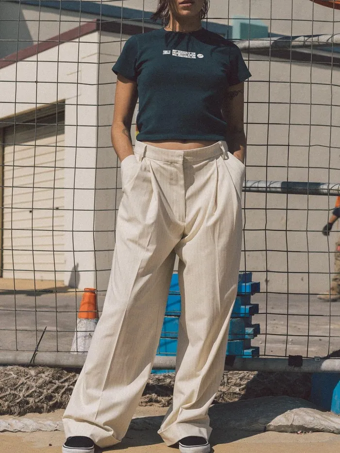 Womens Giovanna Trouser Milk Thrills Pants