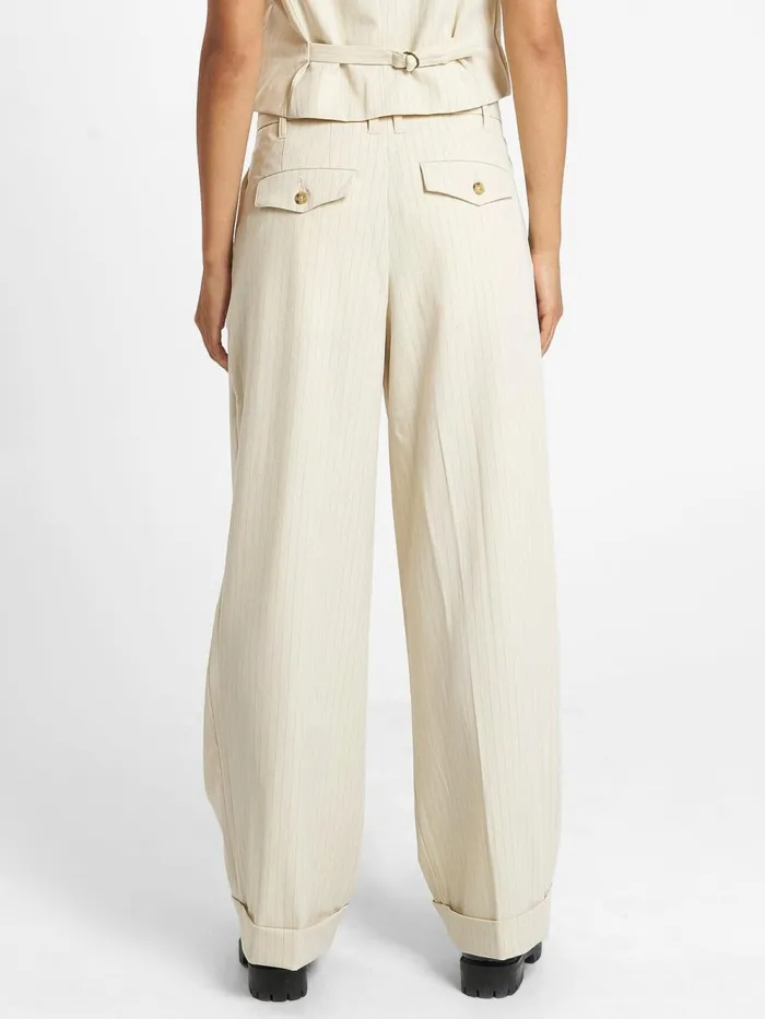 Womens Giovanna Trouser Milk Thrills Pants