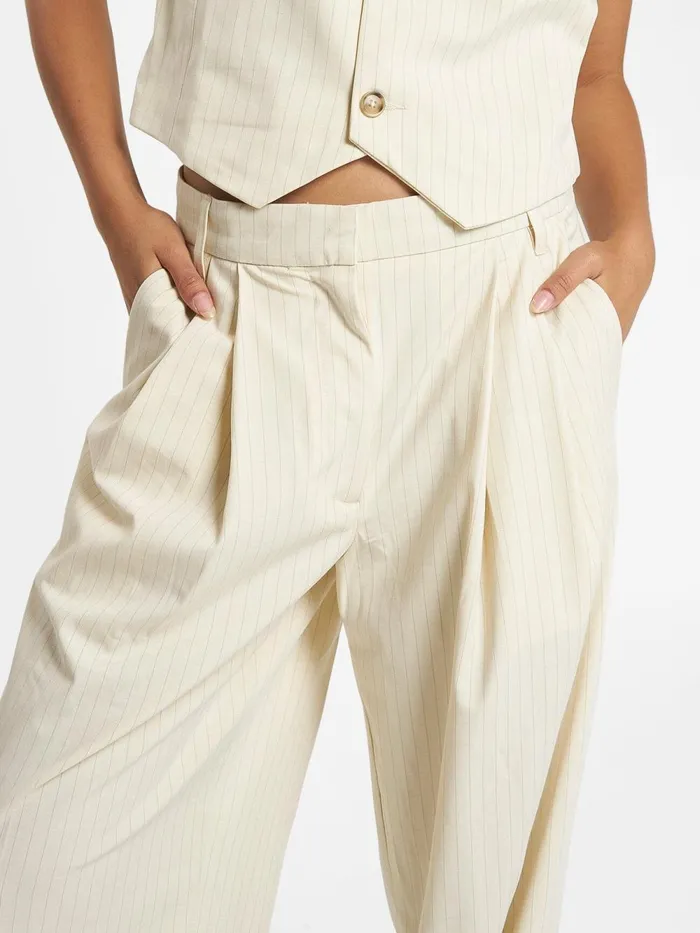Womens Giovanna Trouser Milk Thrills Pants