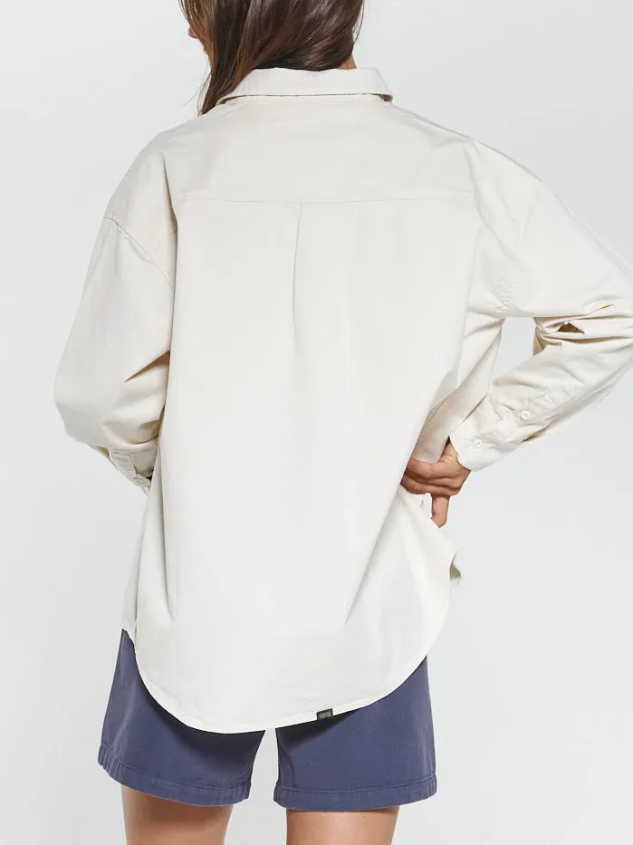 Womens Hard Yakka X LS Work Shirt Unbleached Thrills Tops and Tees