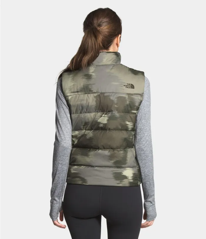 Womens Hybrid Insulation Vest New Taupe Green Vapor Ikat Print The North Face Insulated and Down Jackets