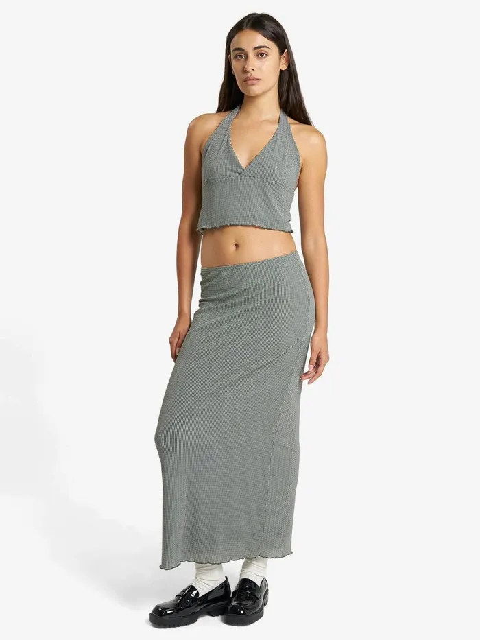 Womens Levitation Mesh Skirt Pistachio Thrills Skirts