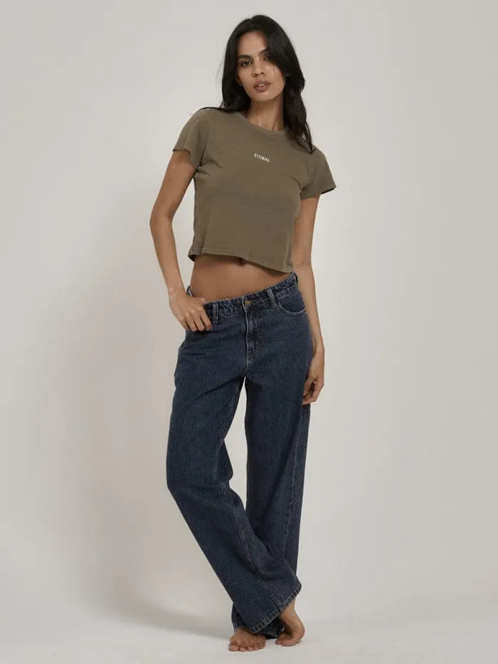 Womens Minimal Mini Tee Dune Thrills Tops and Tees