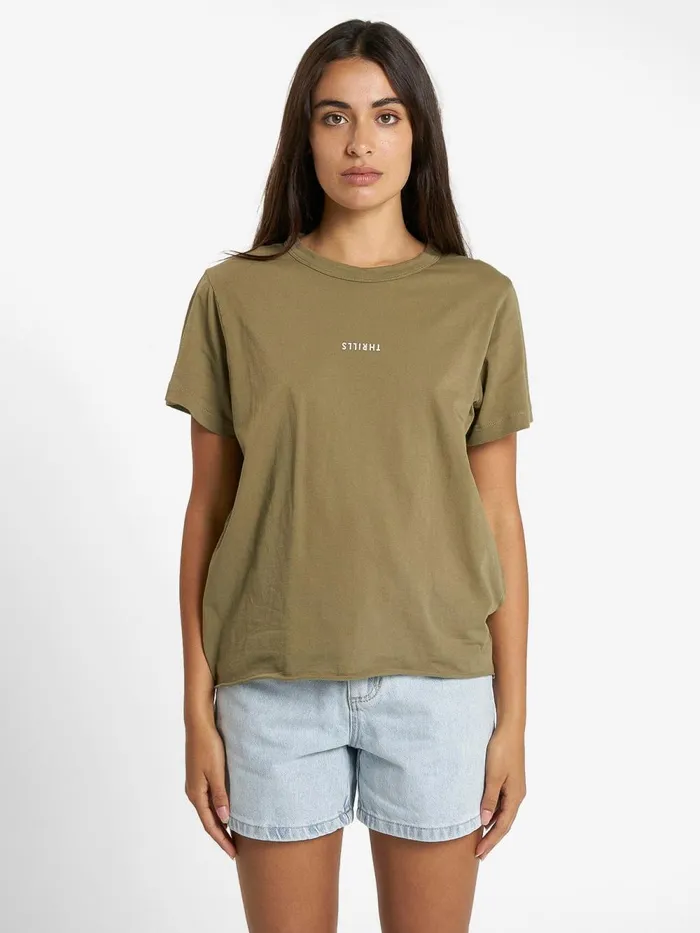 Womens Minimal Relaxed Tee Aloe Thrills Tops and Tees