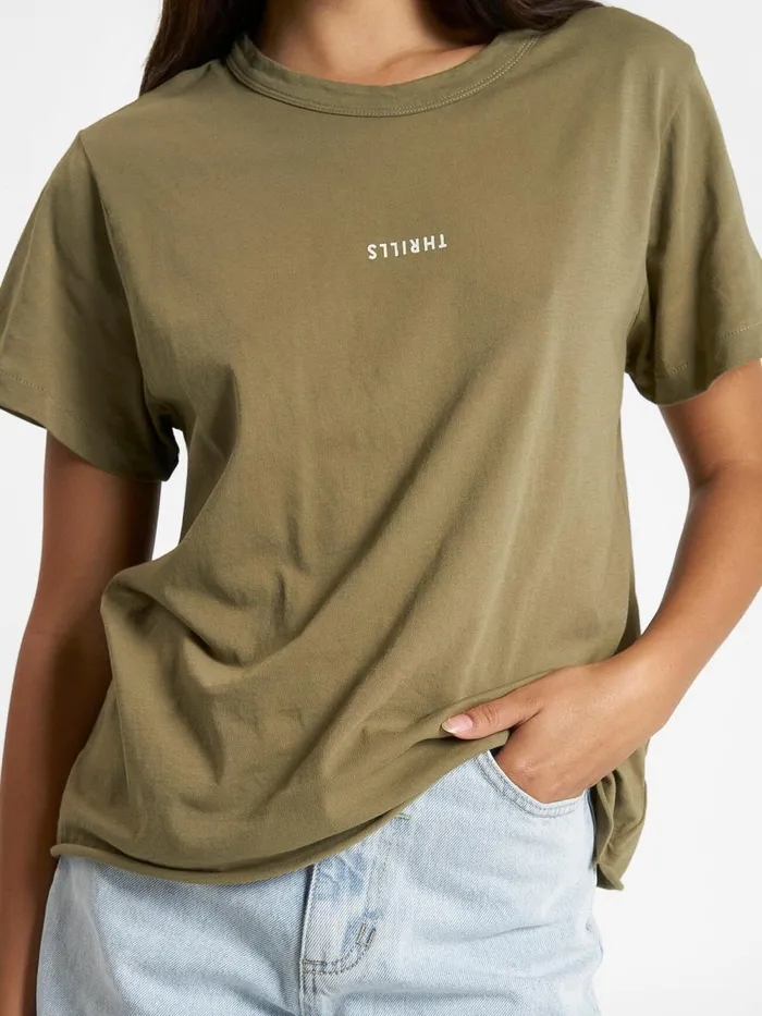 Womens Minimal Relaxed Tee Aloe Thrills Tops and Tees