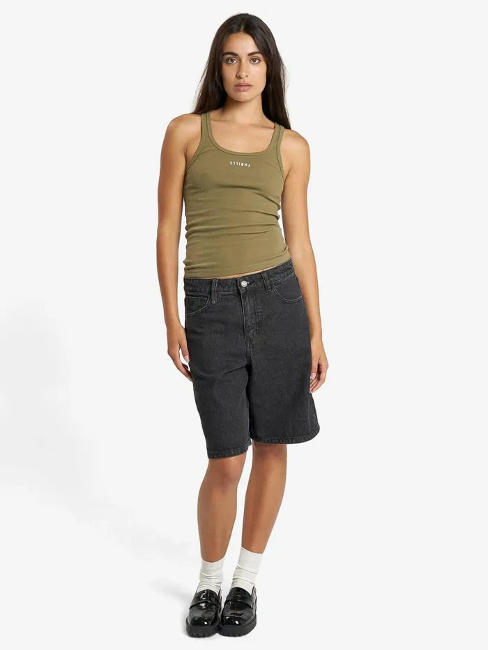 Womens Minimal Scoop Tank Aloe Thrills Tops and Tees