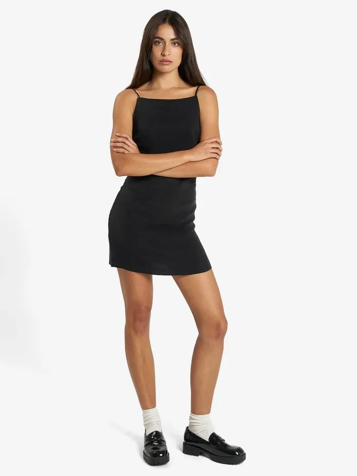 Womens Nerissa Mini Dress Antique Black Thrills Dresses