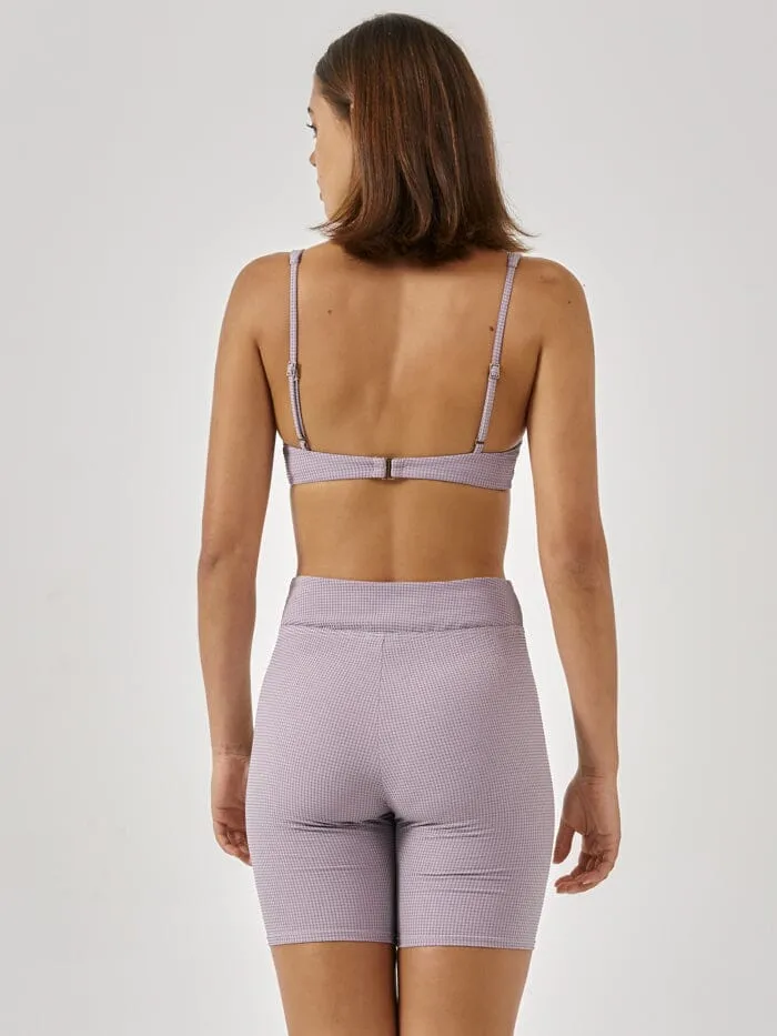 Womens Paradise Code Long Leg Bike Short Storm Grey Thrills Shorts