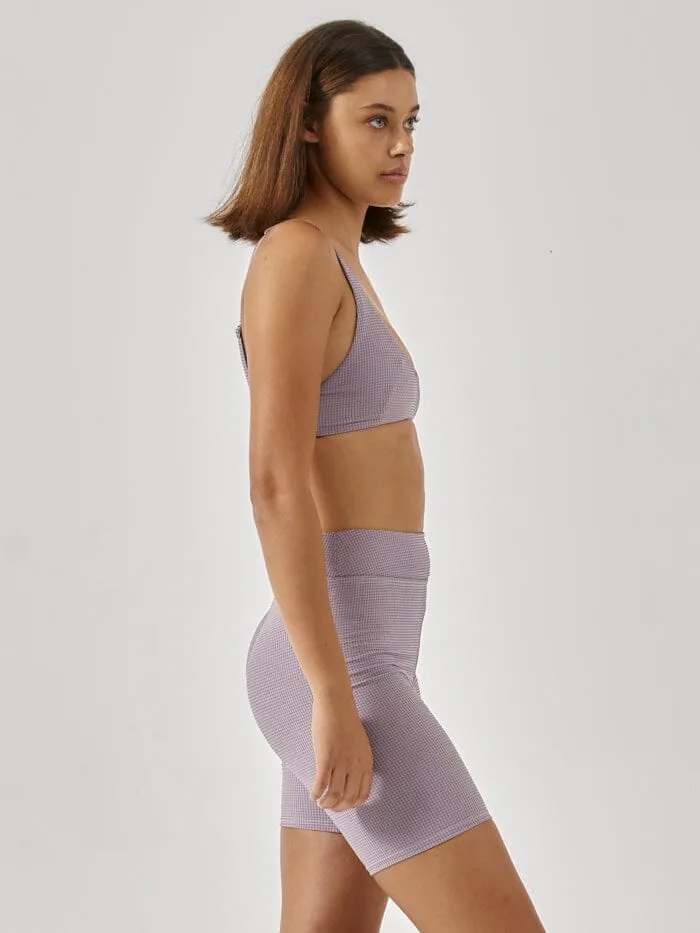 Womens Paradise Code Long Leg Bike Short Storm Grey Thrills Shorts