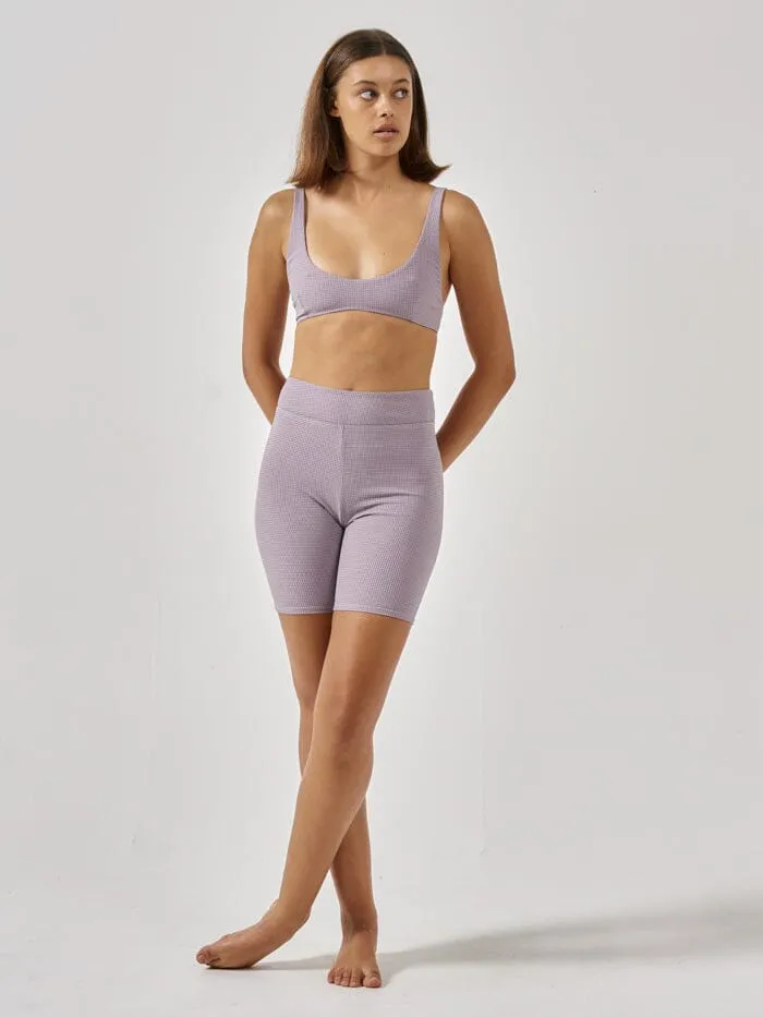 Womens Paradise Code Long Leg Bike Short Storm Grey Thrills Shorts