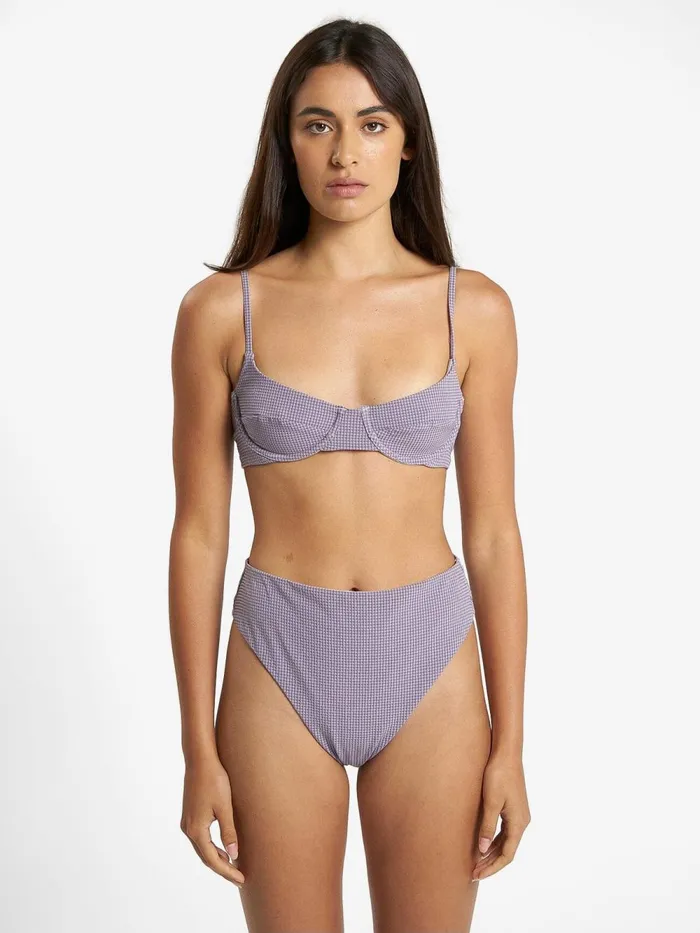 Womens Paradise Code Underwire Bikini Top Storm Grey Thrills Swim