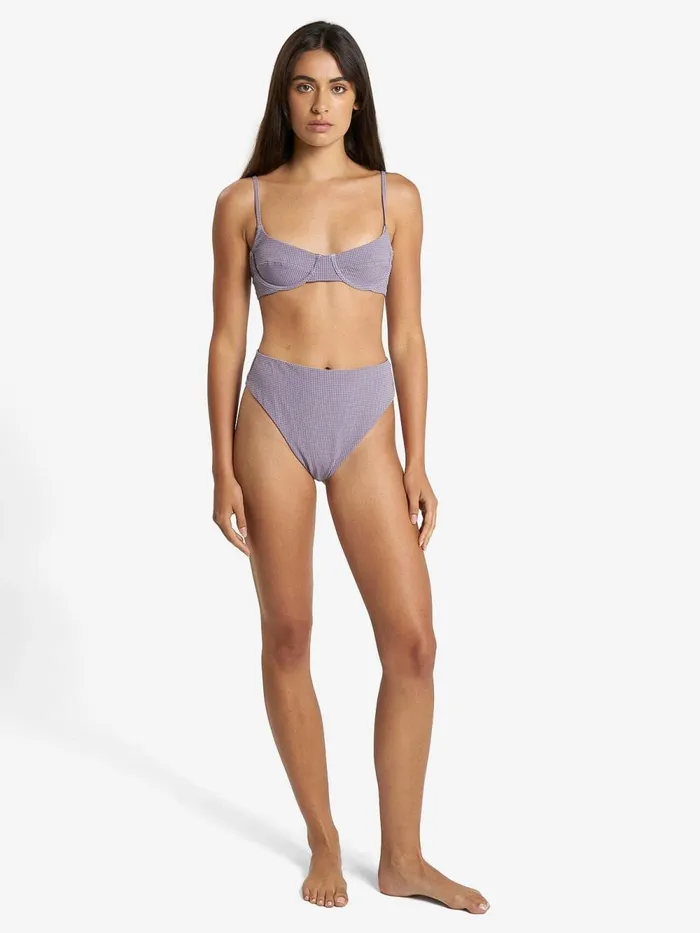 Womens Paradise Code Underwire Bikini Top Storm Grey Thrills Swim