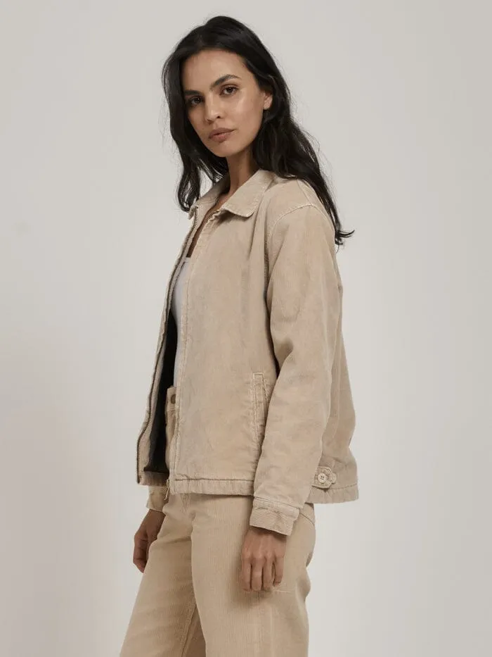 Womens Prairie Maker Cord Jacket Soft Tan Thrills Jackets