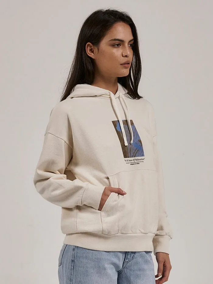 Womens Relaxation Station Fleece Hood Heritage White Thrills Sweaters and Fleece Womens Relaxation Station Fleece Hood Heritage White Thrills Sweaters and Fleece