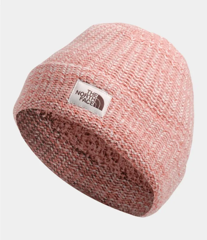 Womens Salty Bae Beanie Pink Clay The North Face Beanies and Scarves