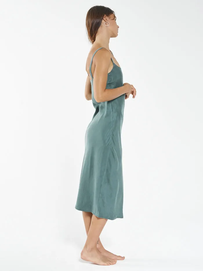 Womens Sasha Slip Dress Deep Forest Thrills Dresses